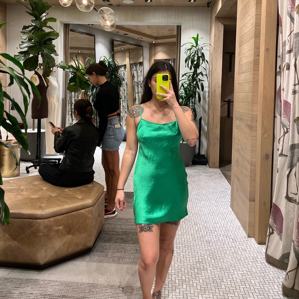 Aritzia Babaton Satin Mini Slip Dress